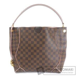 Louis Vuitton Kaisa Hobo Damier Ebene Brown Tote Bag Canvas